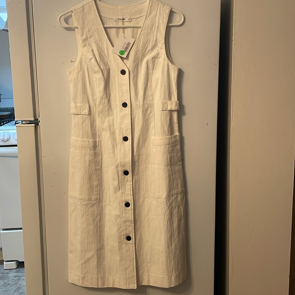 NWT Mod Ref Small‎ The Ann Dress 100% Cotton Costal Chic